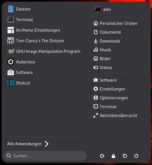 GNOME ArcMenu
